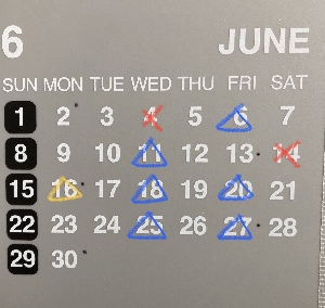6月の営業予定の写真1