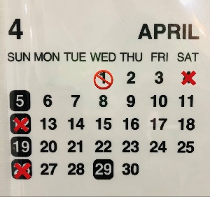 4月の営業予定の写真1